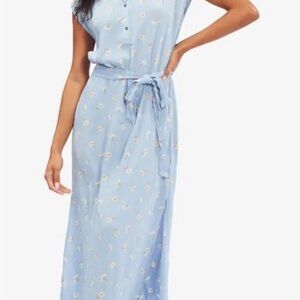 Billabong Light Blue Floral Midi Dress